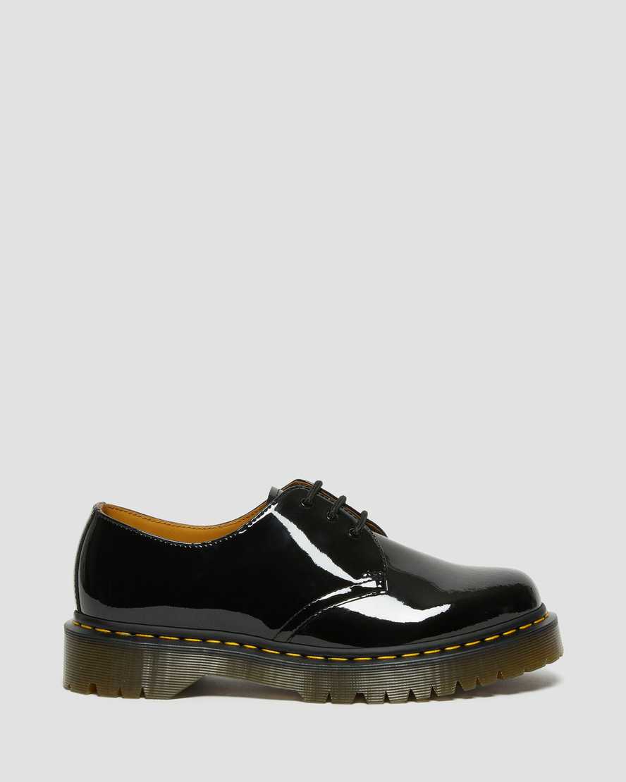 dr. martens 1461 bex patent oxford sko til kvinder i sort