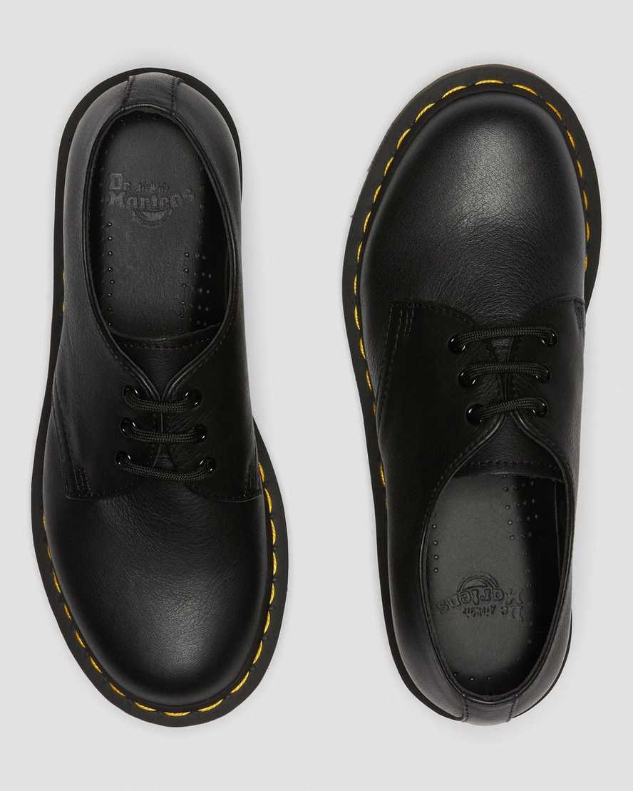 sorte dr martens 1461 virginia oxfordsko til kvinder