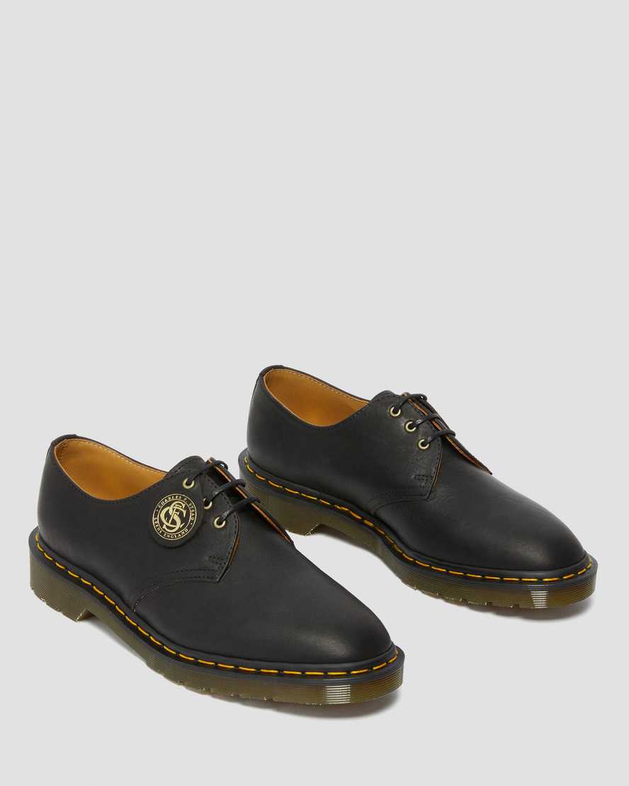 sorte dr martens 1461 classic oil oxford sko til kvinder