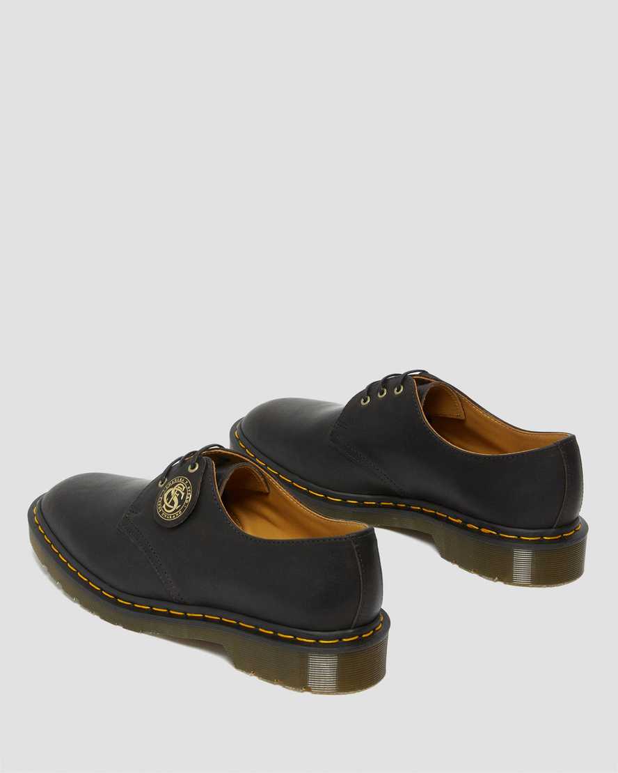 sorte dr martens 1461 classic oil oxford sko til kvinder