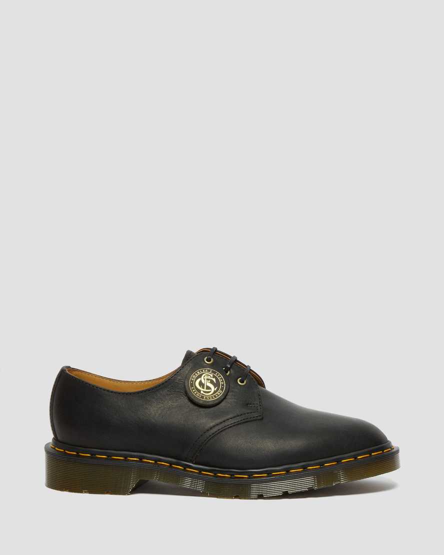 sorte dr martens 1461 classic oil oxford sko til kvinder