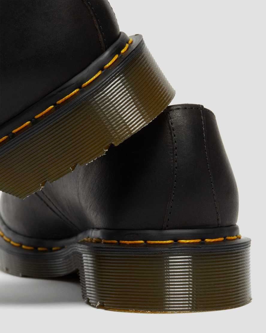 sorte dr martens 1461 classic oil oxford sko til kvinder
