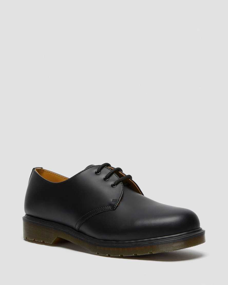 dr. martens 1461 plain welt smooth oxfordsko til kvinder sort