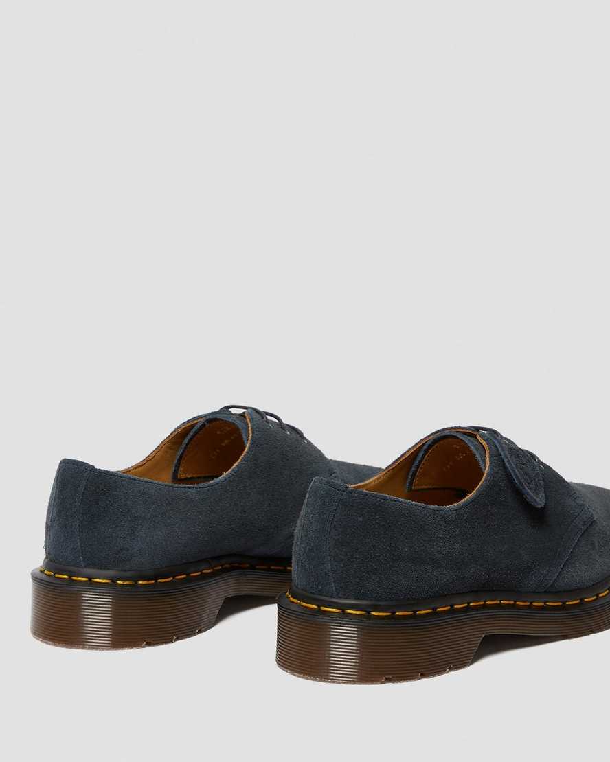 dr. martens 1461 made in england dame oxford sko marineblå