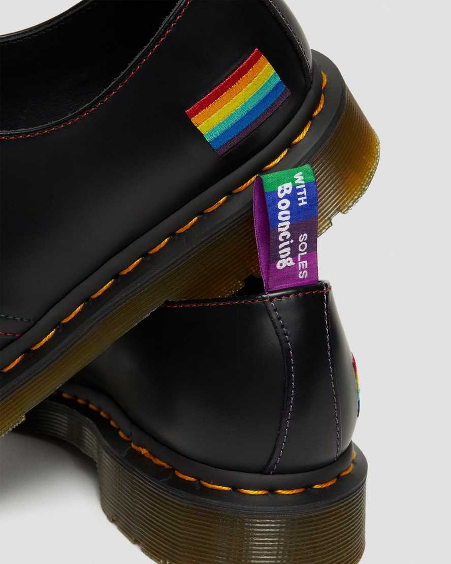dr. martens 1461 for pride smooth oxfordsko til kvinder sort