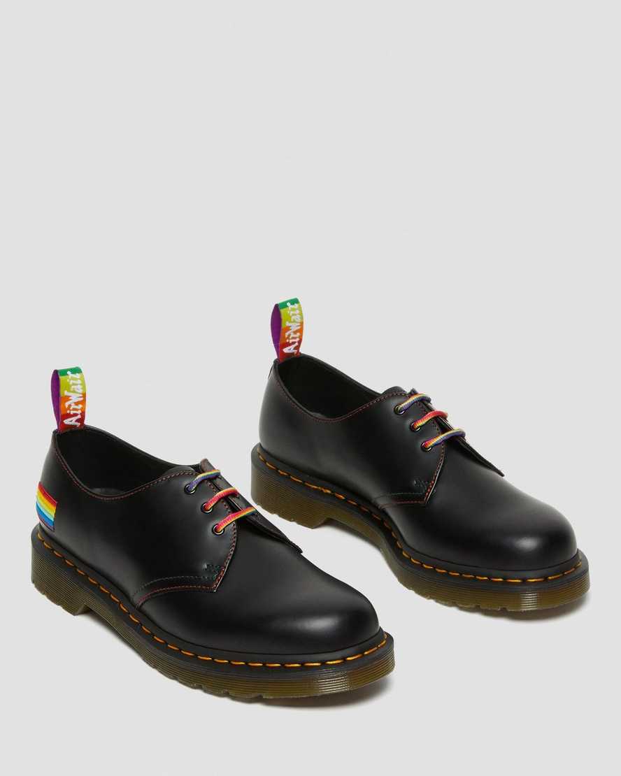 dr. martens 1461 for pride smooth oxfordsko til kvinder sort