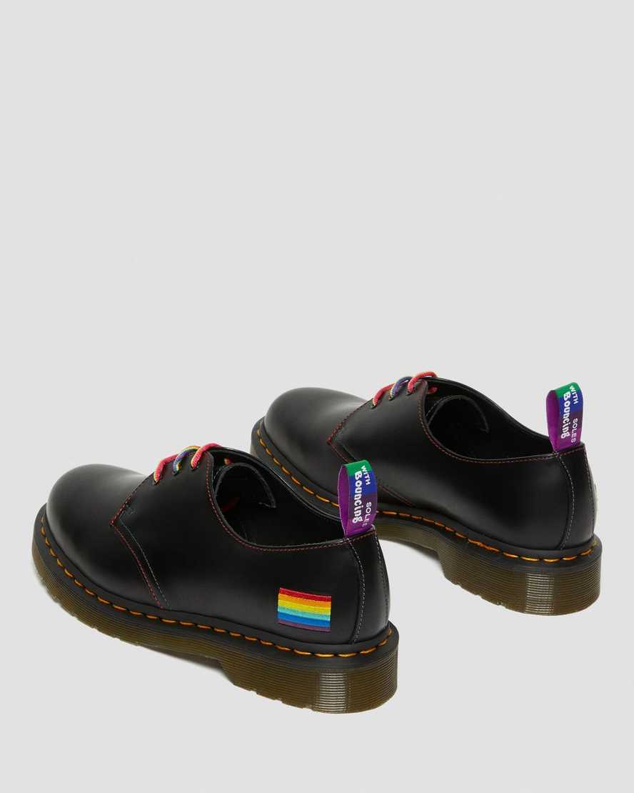 dr. martens 1461 for pride smooth oxfordsko til kvinder sort