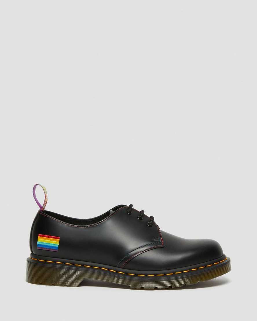 dr. martens 1461 for pride smooth oxfordsko til kvinder sort