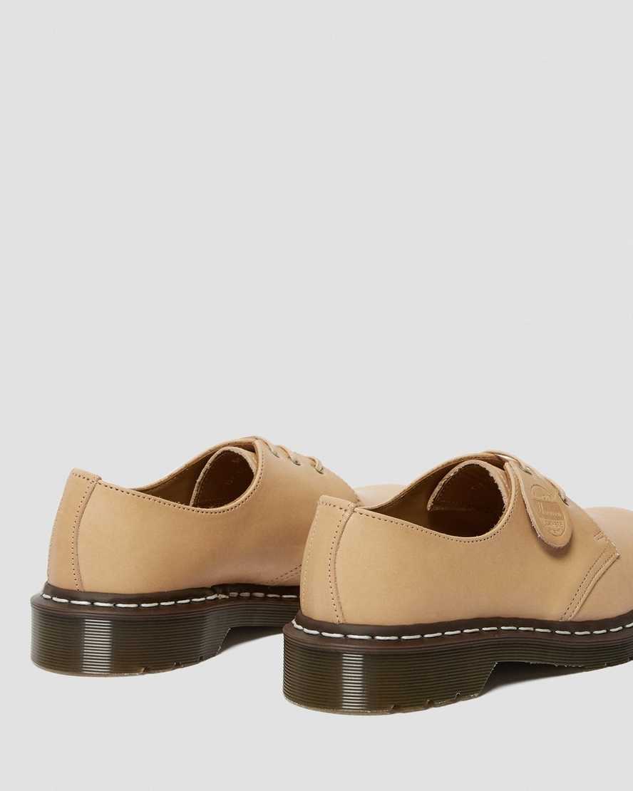 dr martens 1461 veg tan oxford sko til kvinder i beige