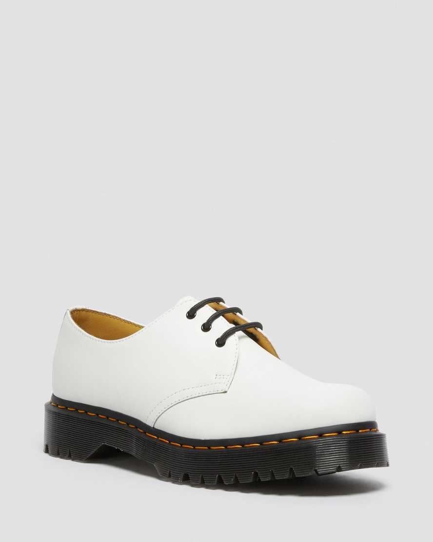 hvide dr martens 1461 bex smooth oxfordsko til kvinder