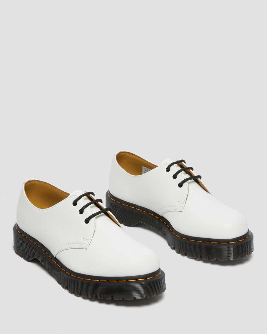 hvide dr martens 1461 bex smooth oxfordsko til kvinder