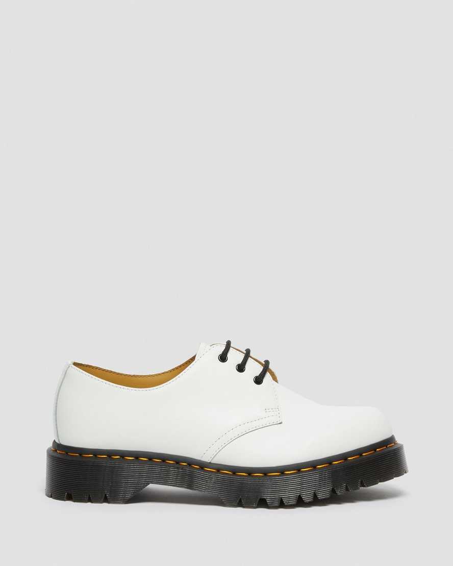 hvide dr martens 1461 bex smooth oxfordsko til kvinder