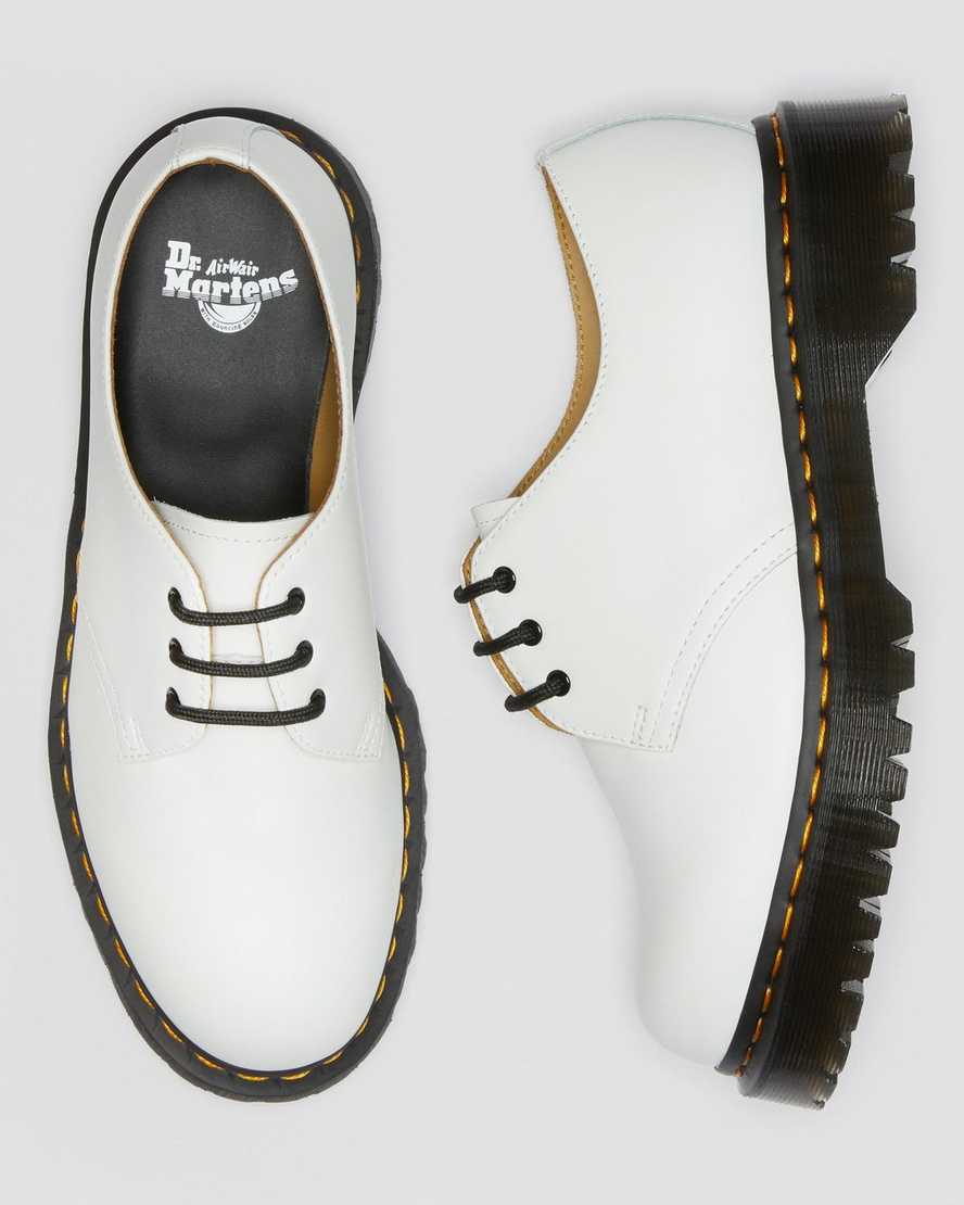 hvide dr martens 1461 bex smooth oxfordsko til kvinder