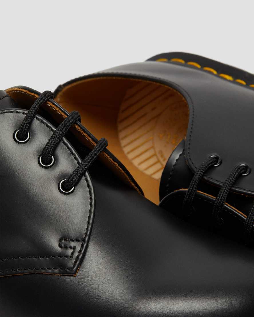 sorte dr martens 1461 vintage made in england dame oxford sko