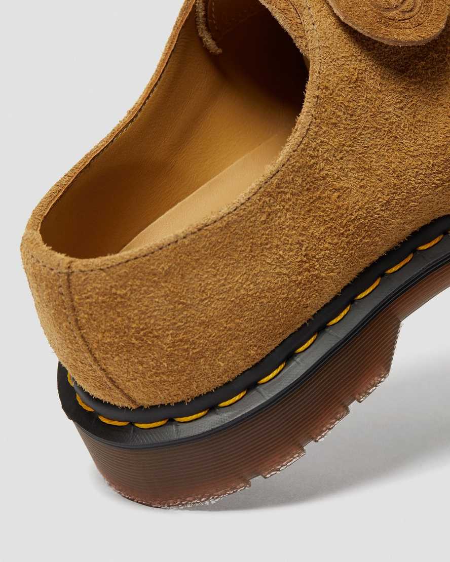 brune dr martens 1461 made in england oxfordsko til kvinder