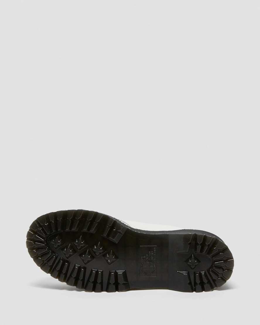 hvide dr martens 1461 smooth dame plateausko