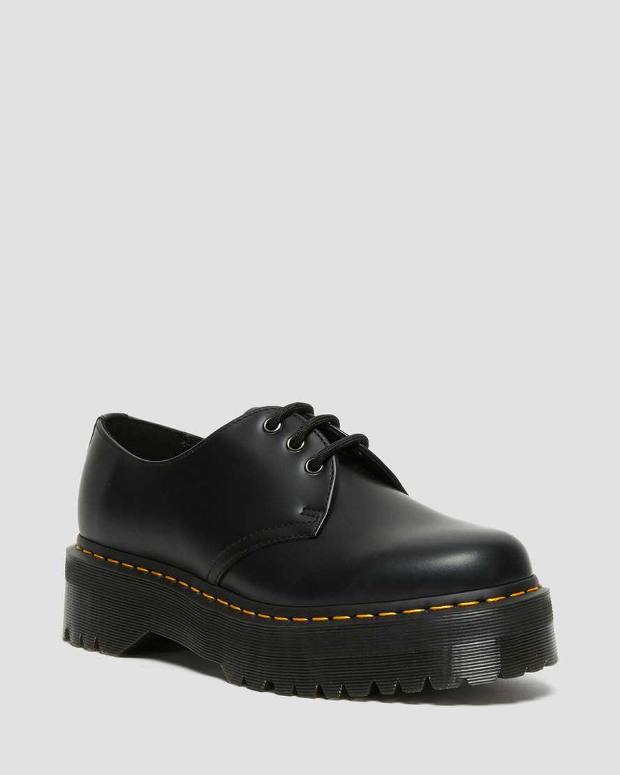sorte dr martens 1461 smooth dame plateausko