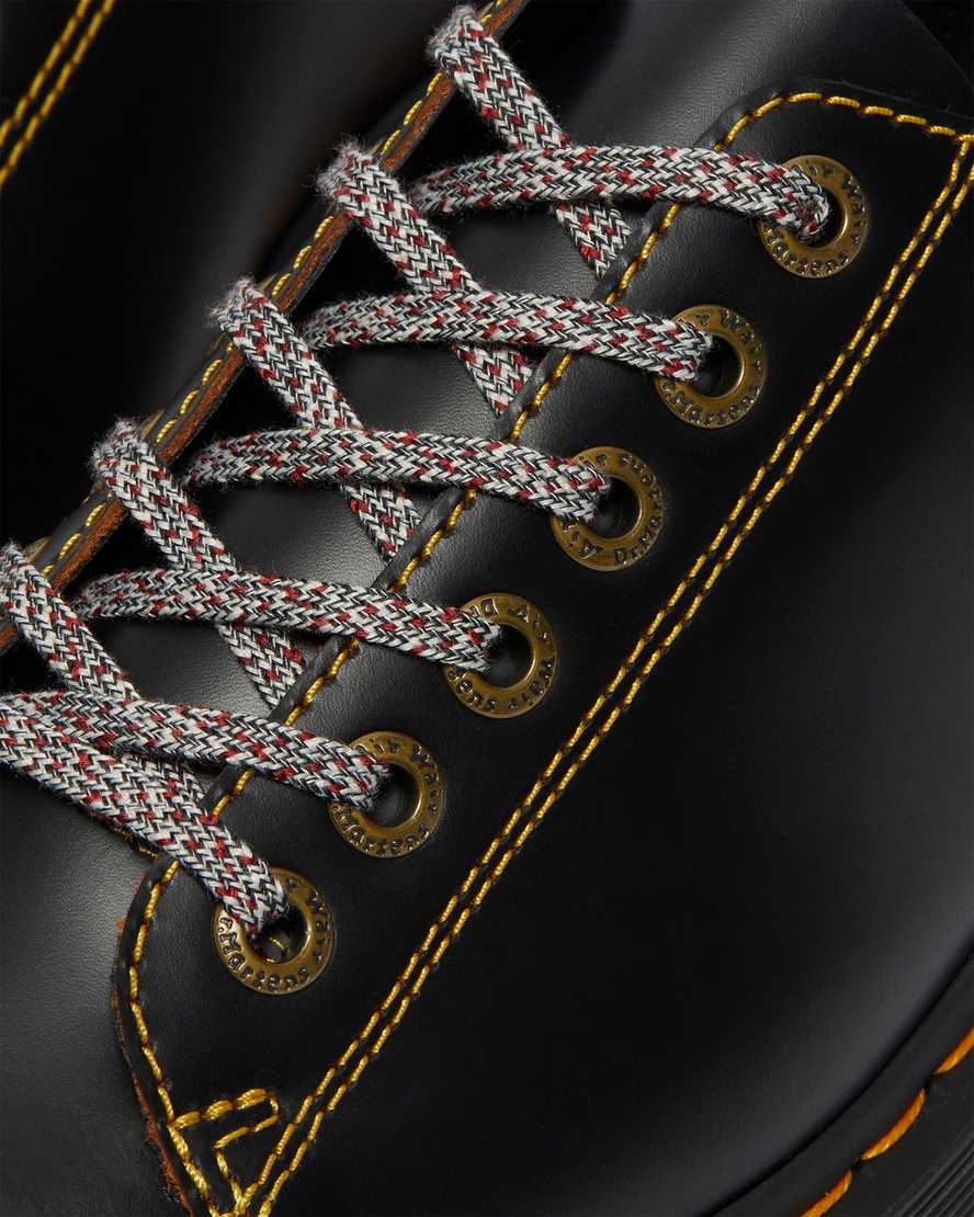 sorte dr martens collier lace to toe platformsko til dame