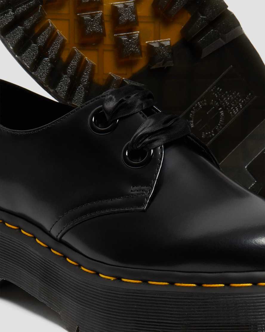 sorte dr martens holly dame plateausko