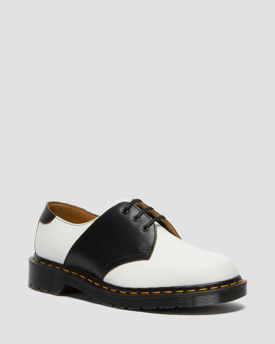 hvide sorte dr martens 1461 dame sadelsko