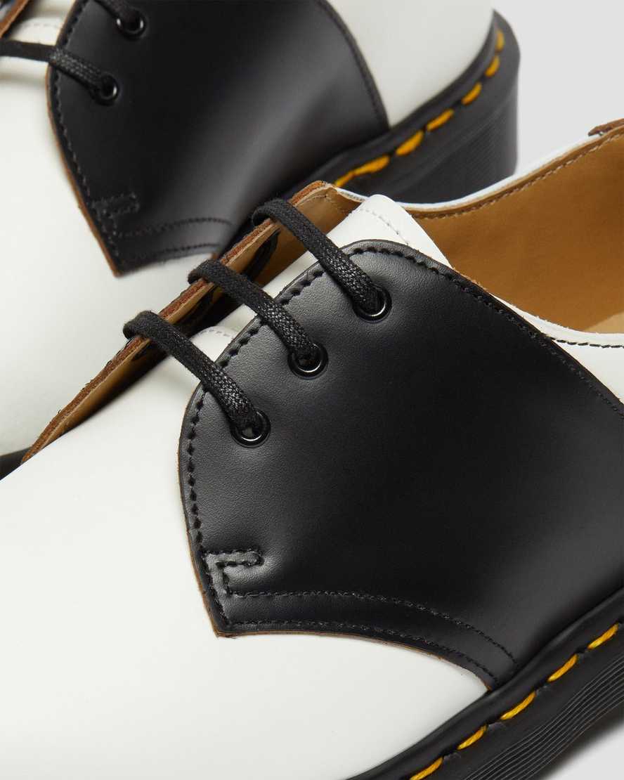 hvide sorte dr martens 1461 dame sadelsko