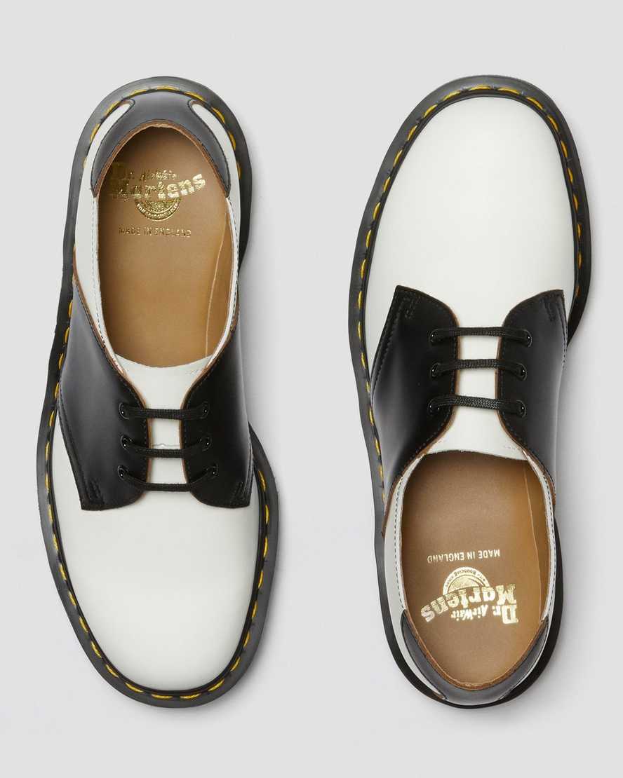 hvide sorte dr martens 1461 dame sadelsko