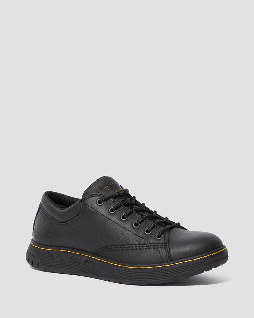 sorte dr martens maltby skridsikre damearbejdssko